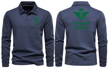 SAUDIA LONG SLEEVE POLO